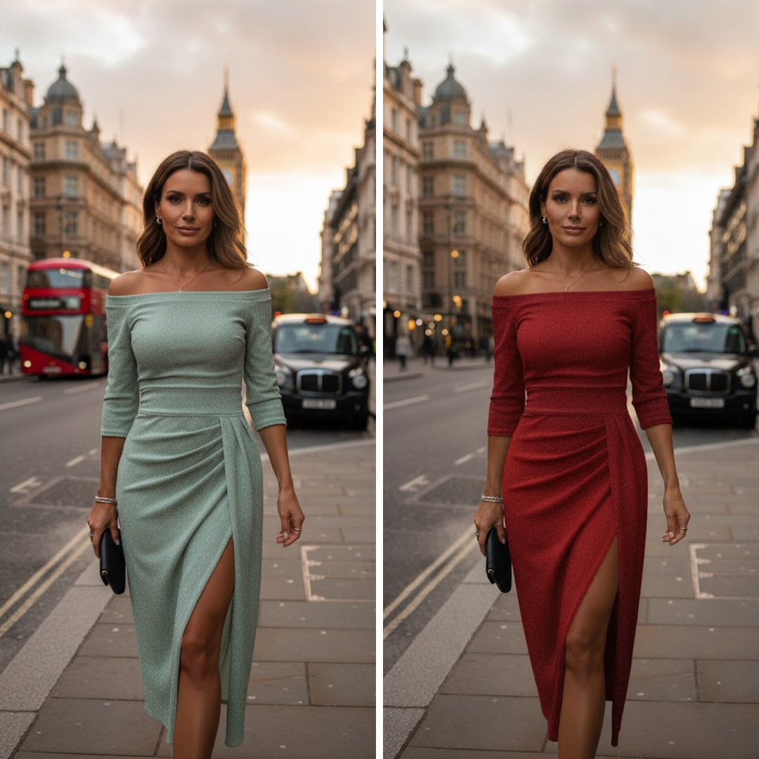 Izabela | Elegancka sukienka maxi z dekoltem halter o wdzięcznym, płynnym kroju